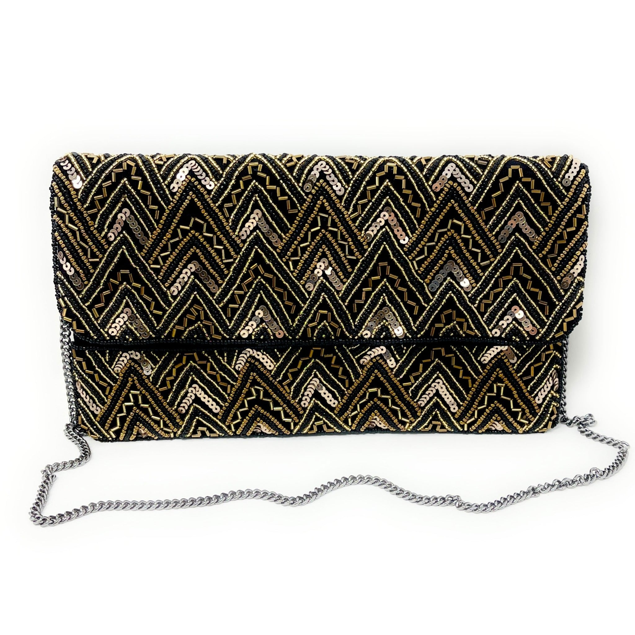 Trendy and Fashionable women's clutch Black